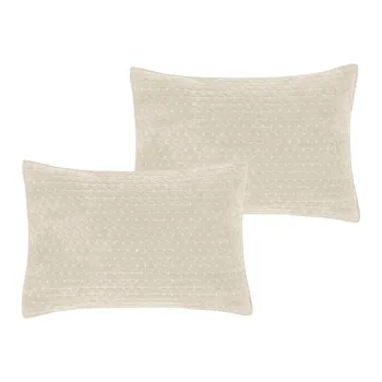 Fete de perna 2 buc. 50x75 cm Attica Velvet Embroidered - Bianca imagine