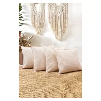 Fete de perna 4 buc. din bumbac organic 43x43 cm Natural - Mila Home imagine