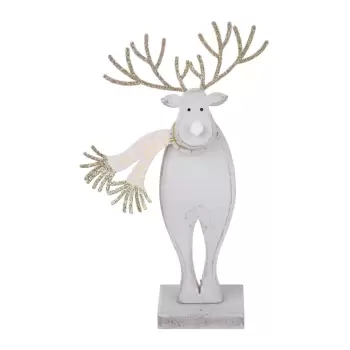 Figurina - ren de Craciun cu esarfa Ego Dekor imagine