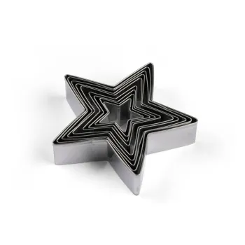 Forme de aluat 9 buc. cu model de Craciun Star - Blomsterbergs imagine