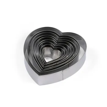 Forme de aluat 9 buc. Heart - Blomsterbergs imagine