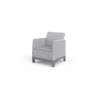Fotolii de gradina gri-deschis 2 buc. din plastic Scandi Forma - Keter imagine