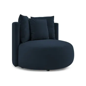 Fotoliu albastru A(R)nchis cu tapiE>erie din catifea Cesar aEURBobochic Paris imagine