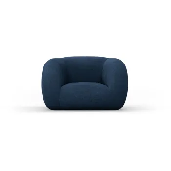 Fotoliu albastru cu tapiterie din stofa boucle Essen - Cosmopolitan Design imagine