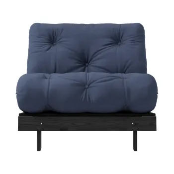 Fotoliu albastru inchis Roots Black Night - Karup Design imagine