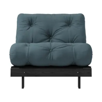 Fotoliu albastru petrol Roots Black Night - Karup Design imagine