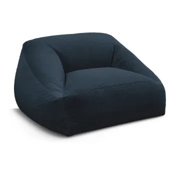 Fotoliu bean bag albastru A(R)nchis cu tapiE>erie din blanAartificialALilibet aEURBobochic Paris imagine