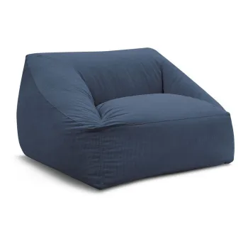 Fotoliu bean bag albastru A(R)nchis cu tapiE>erie din catifea reiatALilibet aEURBobochic Paris imagine