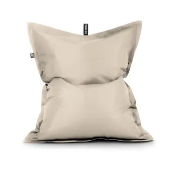 Fotoliu bean bag bej cu tapiterie din imitatie de piele Pad XXL - So Soft? imagine