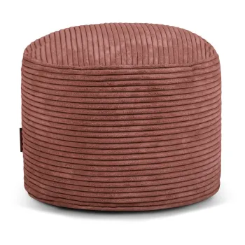 Fotoliu bean bag caramiziu cu tapiterie din catifea reiata Mini - SLOWDOWN imagine