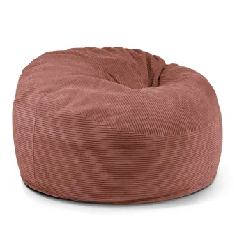 Fotoliu bean bag caramiziu cu tapiterie din catifea reiata Om 110 - SLOWDOWN imagine