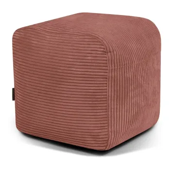 Fotoliu bean bag caramiziu cu tapiterie din catifea reiata Plus 50 Lounge - SLOWDOWN imagine