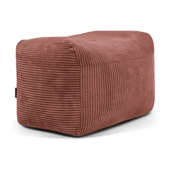 Fotoliu bean bag caramiziu cu tapiterie din catifea reiata Plus 70 Lounge - SLOWDOWN imagine