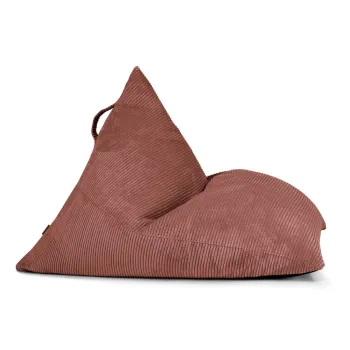 Fotoliu bean bag caramiziu cu tapiterie din catifea reiata Razz - SLOWDOWN imagine