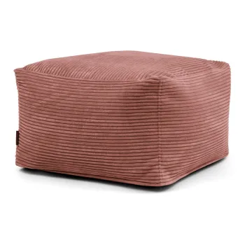 Fotoliu bean bag caramiziu cu tapiterie din catifea reiata Softbox MooG - SLOWDOWN imagine