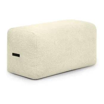 Fotoliu bean bag crem cu tapiterie din tesatura boucle Plus 100 Lounge - SLOWDOWN imagine