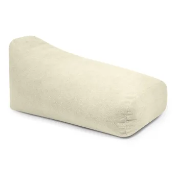 Fotoliu bean bag crem cu tapiterie din tesatura boucle Snug 130 - SLOWDOWN imagine