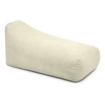 Fotoliu bean bag crem cu tapiterie din tesatura boucle Snug Long 140 - SLOWDOWN imagine