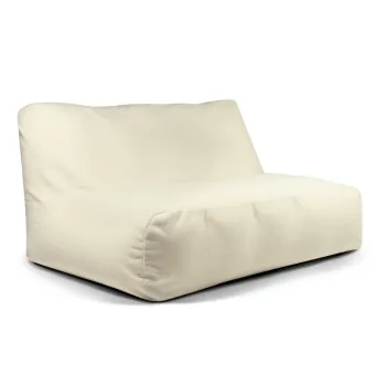Fotoliu bean bag crem cu tapiterie din tesatura boucle Sofa Tube 160 - SLOWDOWN imagine