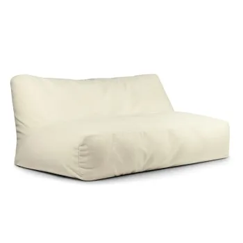 Fotoliu bean bag crem cu tapiterie din tesatura boucle Sofa Tube 190 - SLOWDOWN imagine