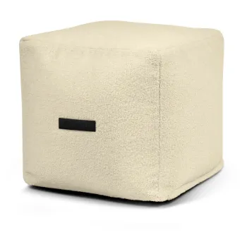 Fotoliu bean bag crem cu tapiterie din tesatura boucle Up! MooG - SLOWDOWN imagine