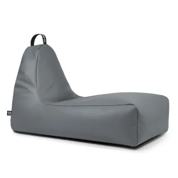 Fotoliu bean bag gri cu tapiterie din imitatie de piele Chill XXL - So Soft? imagine