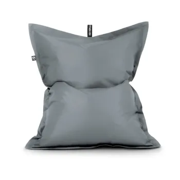 Fotoliu bean bag gri cu tapiterie din imitatie de piele Pad L - So Soft? imagine
