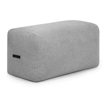 Fotoliu bean bag gri deschis cu tapiterie din tesatura boucle Plus 100 Lounge - SLOWDOWN imagine
