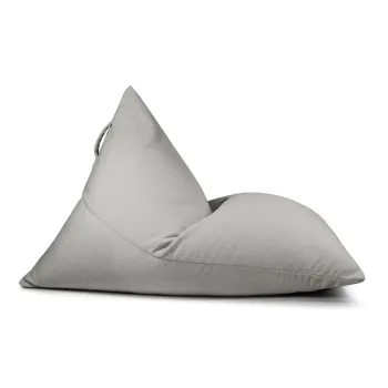 Fotoliu bean bag gri deschis cu tapiterie din tesatura boucle Razzmatazz - SLOWDOWN imagine