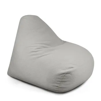 Fotoliu bean bag gri deschis cu tapiterie din tesatura boucle Snug 100 - SLOWDOWN imagine