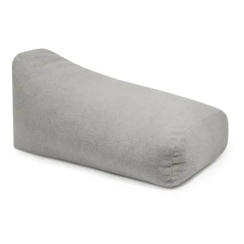 Fotoliu bean bag gri deschis cu tapiterie din tesatura boucle Snug 130 - SLOWDOWN imagine