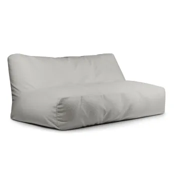 Fotoliu bean bag gri deschis cu tapiterie din tesatura boucle Sofa Tube 190 - SLOWDOWN imagine