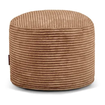 Fotoliu bean bag maro cu tapiterie din catifea reiata Mini - SLOWDOWN imagine