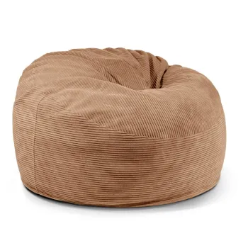 Fotoliu bean bag maro cu tapiterie din catifea reiata Om 110 - SLOWDOWN imagine