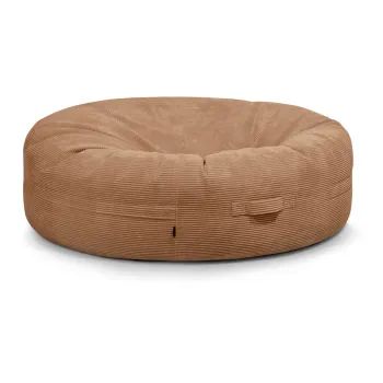 Fotoliu bean bag maro cu tapiterie din catifea reiata Roll 190 - SLOWDOWN imagine