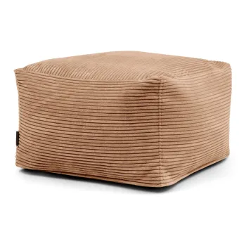 Fotoliu bean bag maro cu tapiterie din catifea reiata Softbox MooG - SLOWDOWN imagine