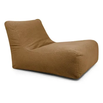 Fotoliu bean bag maro cu tapiterie din tesatura boucle Lounge 100 - SLOWDOWN imagine