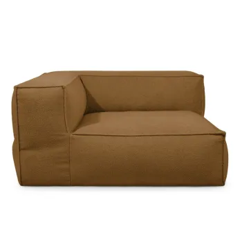 Fotoliu bean bag maro cu tapiterie din tesatura boucle Mass Corner 150 Right - SLOWDOWN imagine