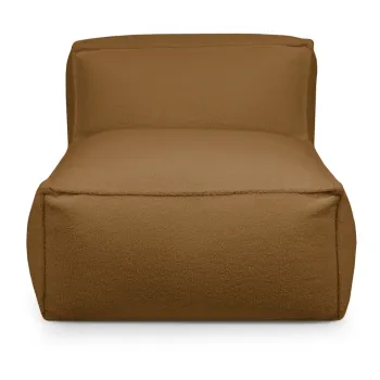 Fotoliu bean bag maro cu tapiterie din tesatura boucle Mass Open Modul 90 - SLOWDOWN imagine