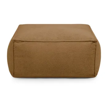 Fotoliu bean bag maro cu tapiterie din tesatura boucle Mass - SLOWDOWN imagine