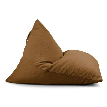 Fotoliu bean bag maro cu tapiterie din tesatura boucle Razz - SLOWDOWN imagine