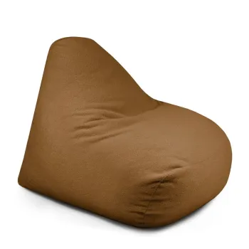 Fotoliu bean bag maro cu tapiterie din tesatura boucle Snug 100 - SLOWDOWN imagine