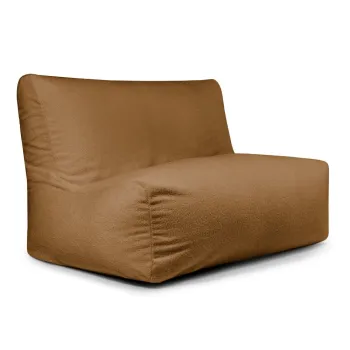 Fotoliu bean bag maro cu tapiterie din tesatura boucle Sofa Seat Lounge - SLOWDOWN imagine