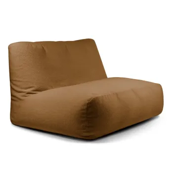 Fotoliu bean bag maro cu tapiterie din tesatura boucle Sofa Tube - SLOWDOWN imagine