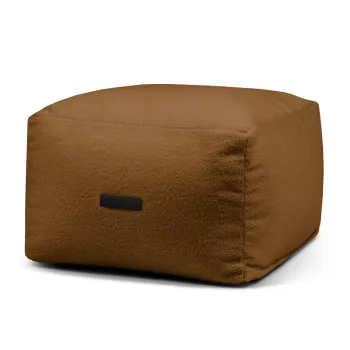 Fotoliu bean bag maro cu tapiterie din tesatura boucle Softbox MooG - SLOWDOWN imagine