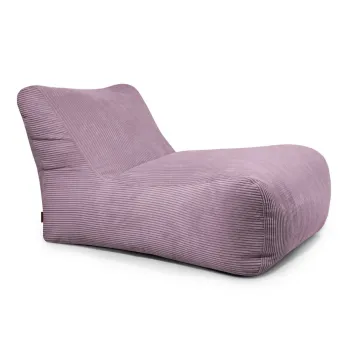 Fotoliu bean bag mov cu tapiterie din catifea reiata Lounge 100 - SLOWDOWN imagine