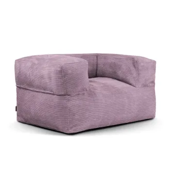 Fotoliu bean bag mov cu tapiterie din catifea reiata MooG - SLOWDOWN imagine