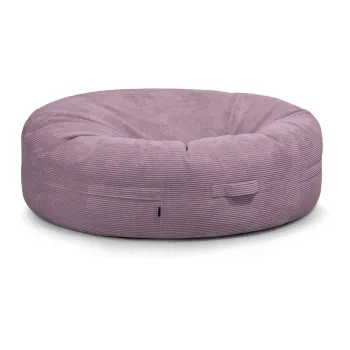 Fotoliu bean bag mov cu tapiterie din catifea reiata Roll 190 - SLOWDOWN imagine