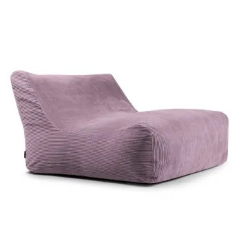 Fotoliu bean bag mov cu tapiterie din catifea reiata Sofa Lounge - SLOWDOWN imagine