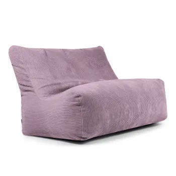 Fotoliu bean bag mov cu tapiterie din catifea reiata Sofa Seat Lounge - SLOWDOWN imagine
